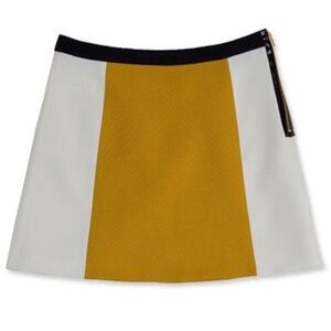 Zara Color block Wool Blend‎ Mini Skirt